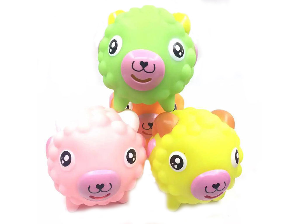 پوپت حمام نوزادی زبان دراز و سوت دار طرح گوسفند