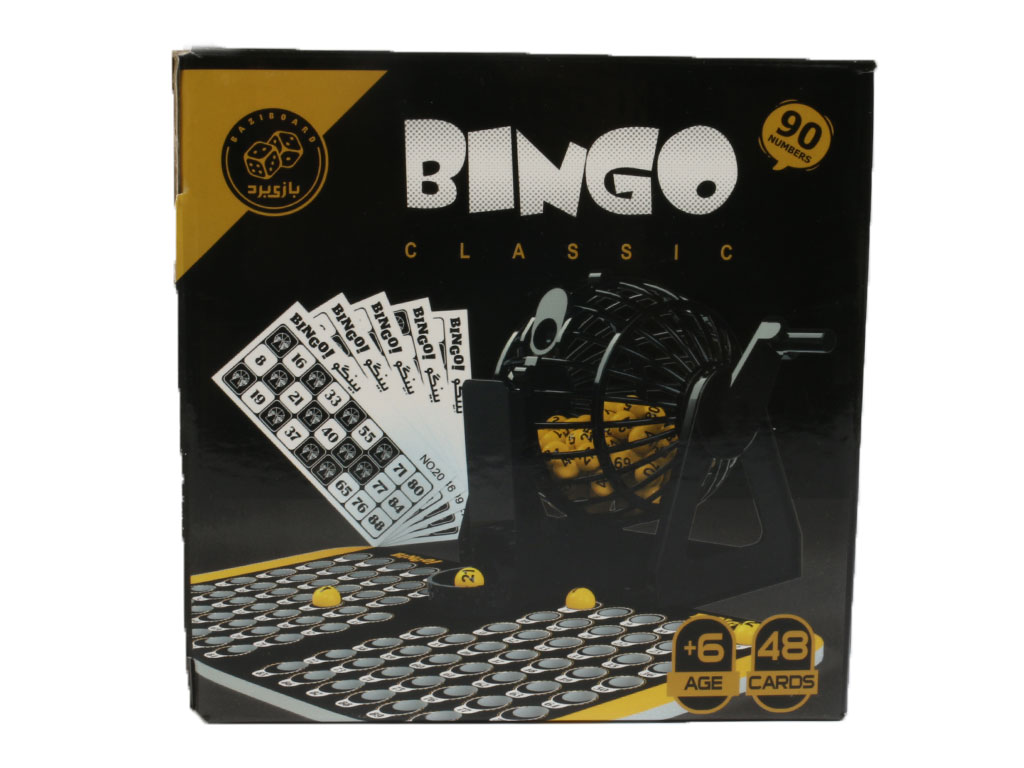 بازی فکری دبرنا مدل گردونه دار با 48 کارت و 90 شماره (بینگو bingo)