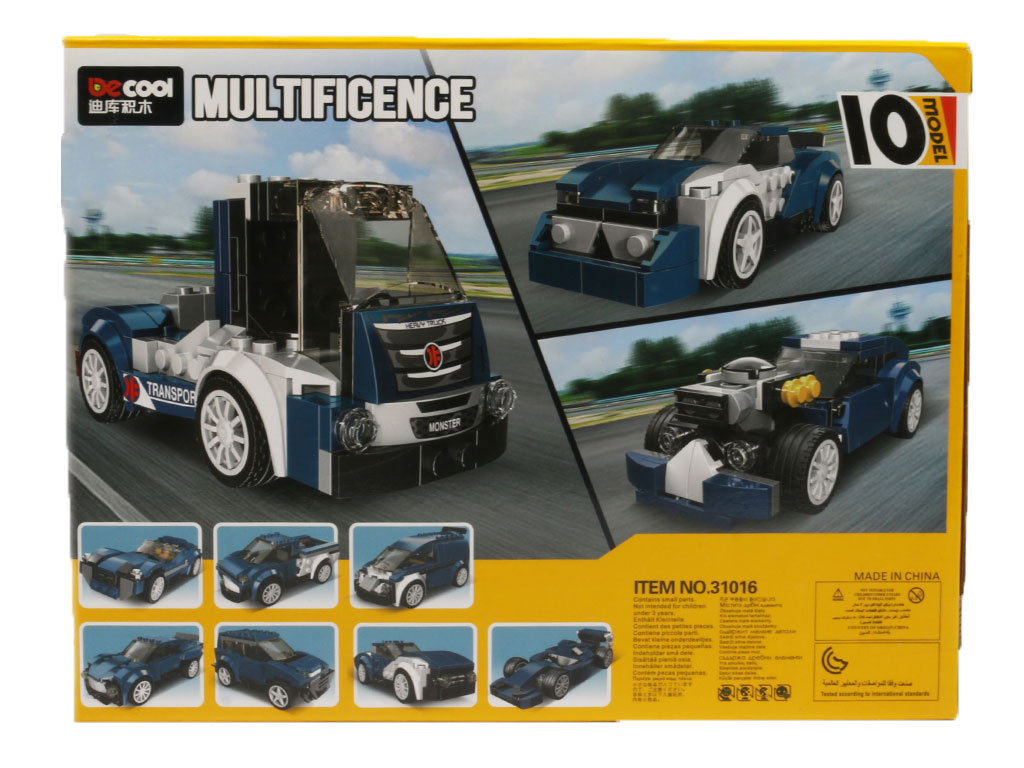 لگو طرح ماشین 10 مدل شو دکول decool