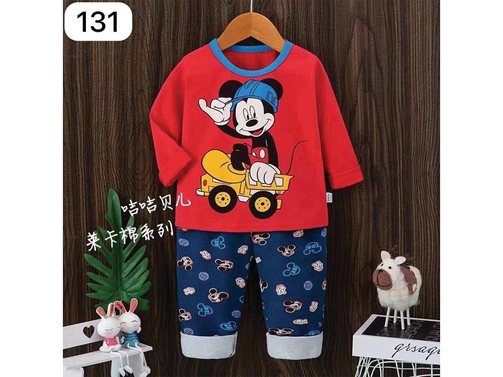 بلوز و شلوار راحتی پسرانه میکی موس جیجی بیر JIJIBEIER