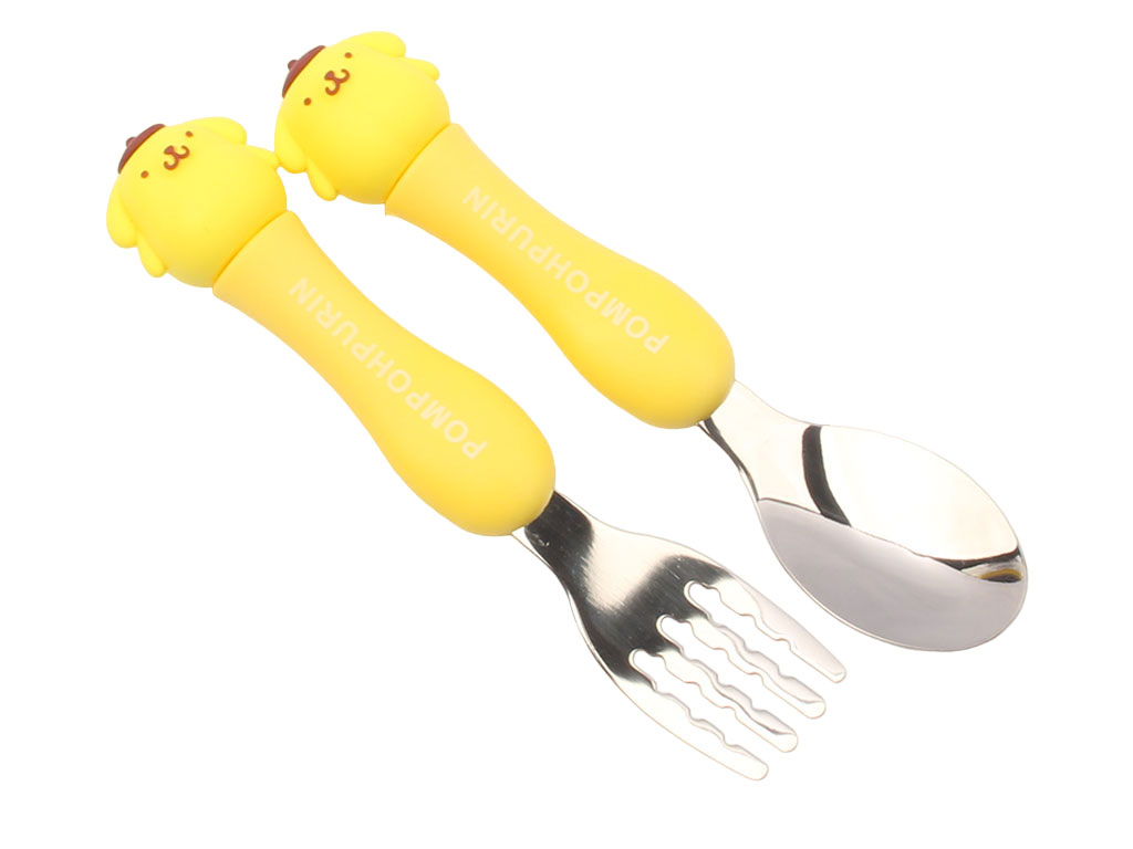 ست قاشق و چنگال کودک طرح pompompurin (اورجینال)