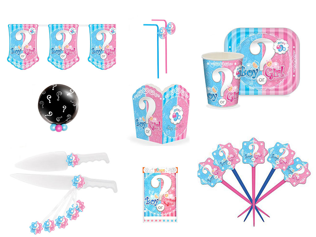 پک تم تولد تعیین جنسیت (8 تکه)