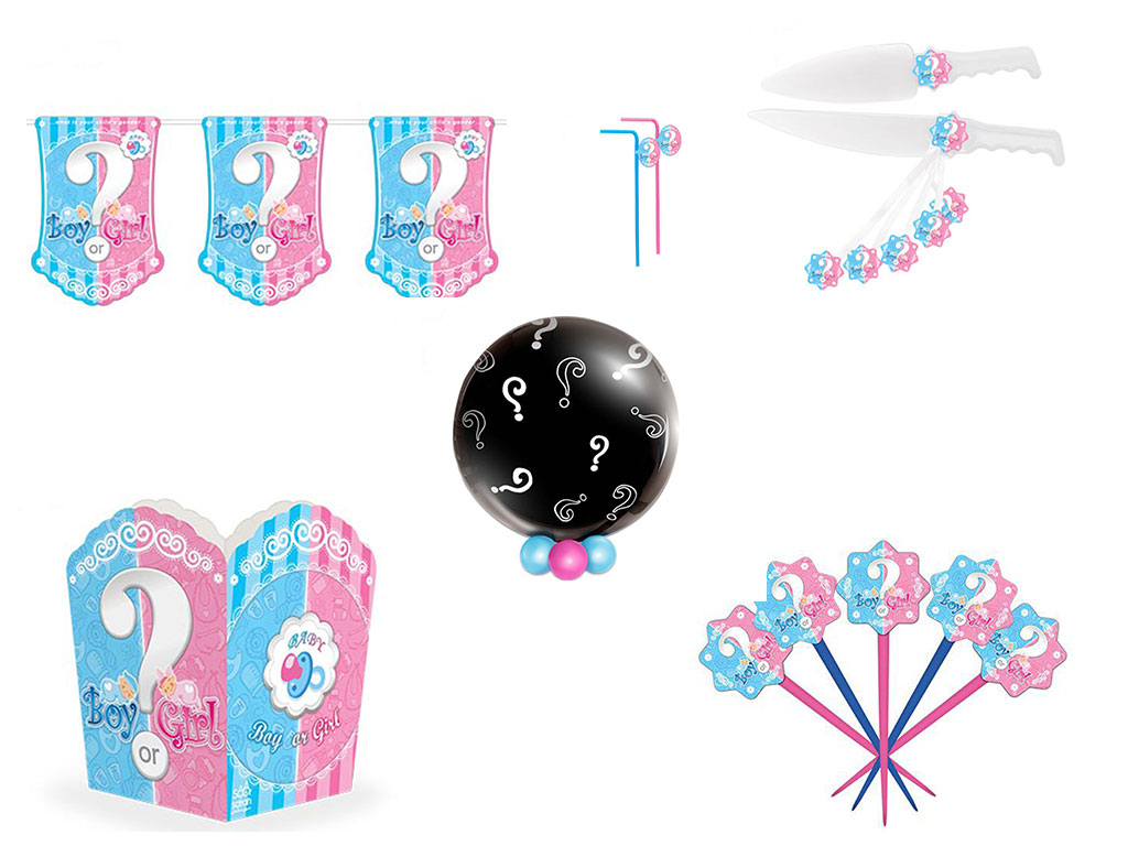 پک تم تولد تعیین جنسیت (6 تکه)