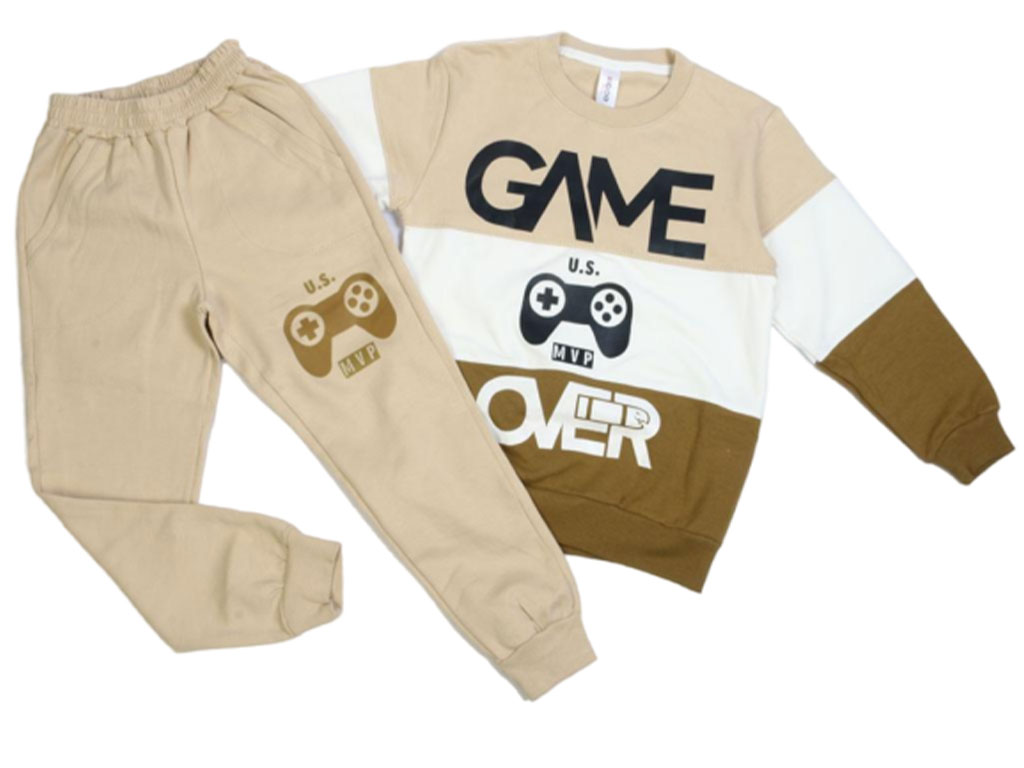 بلوز و شلوار دورس پسرانه طرح گیم کیدومکس kido max