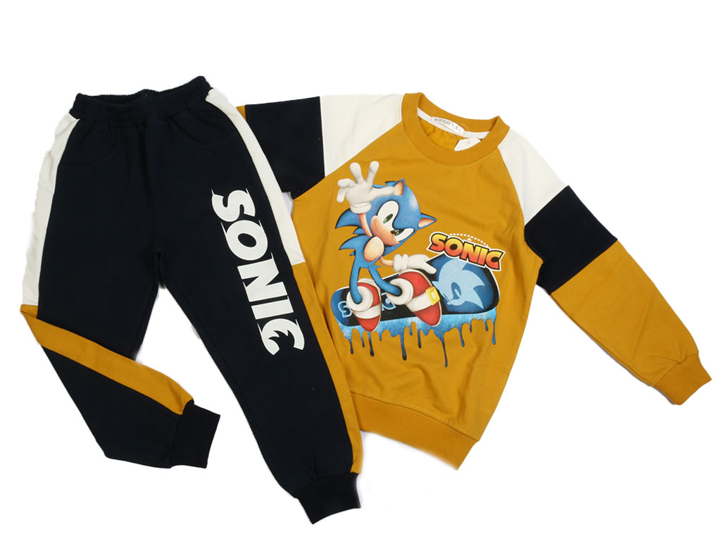 بلوز و شلوار دورس پسرانه طرح سونیک کیدومکس kido max