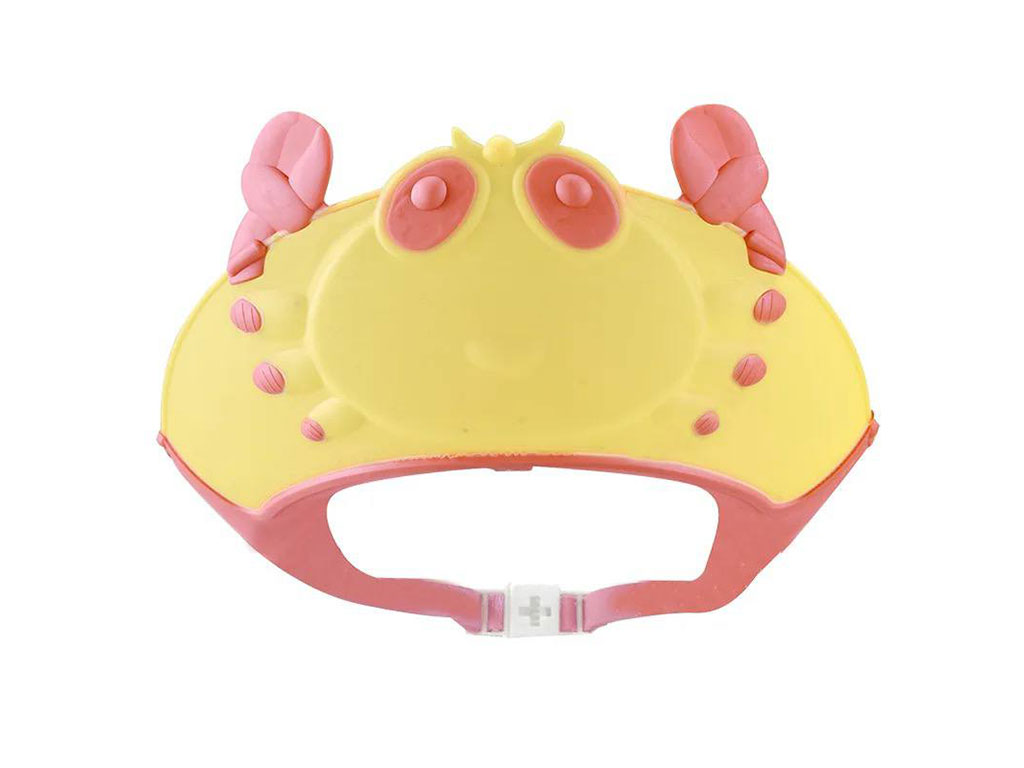 کلاه محافظ حمام نوزاد و کودک سیلیکونی طرح خرچنگ