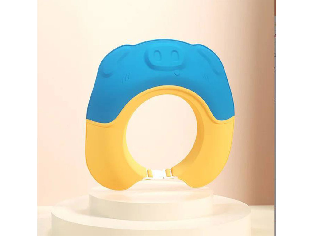 کلاه محافظ حمام نوزاد و کودک سیلیکونی طرح خوک