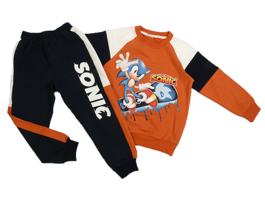 بلوز و شلوار دورس پسرانه طرح سونیک کیدومکس kido max