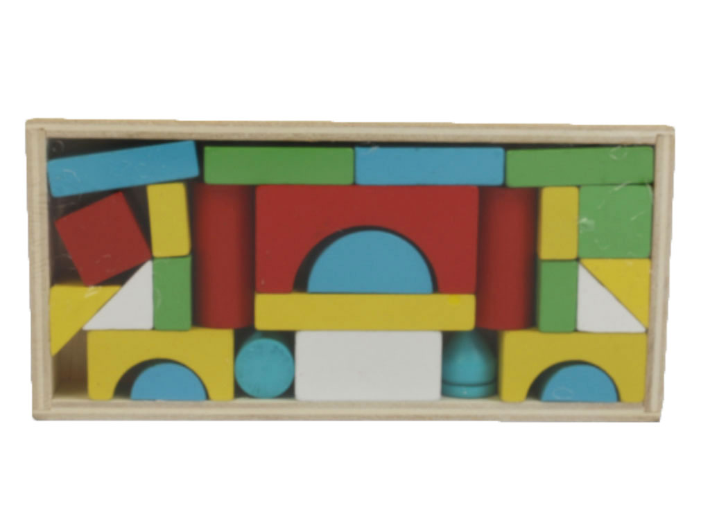 بریکس چوبی 26 قطعه دارای کفی