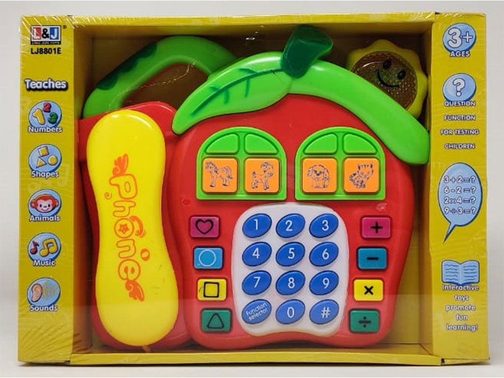 تلفن فانتزی موزیکال و آموزشی طرح توت فرنگی