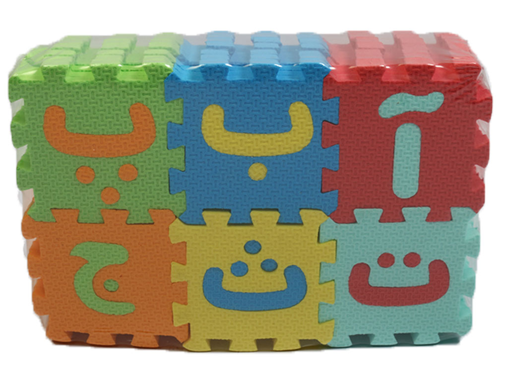 کفپوش پازلی فومی حروف الفبا و اعداد فارسی