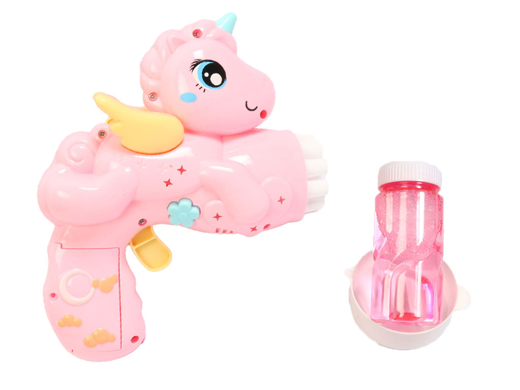 تفنگ حباب ساز دخترانه مدل یونیکورن