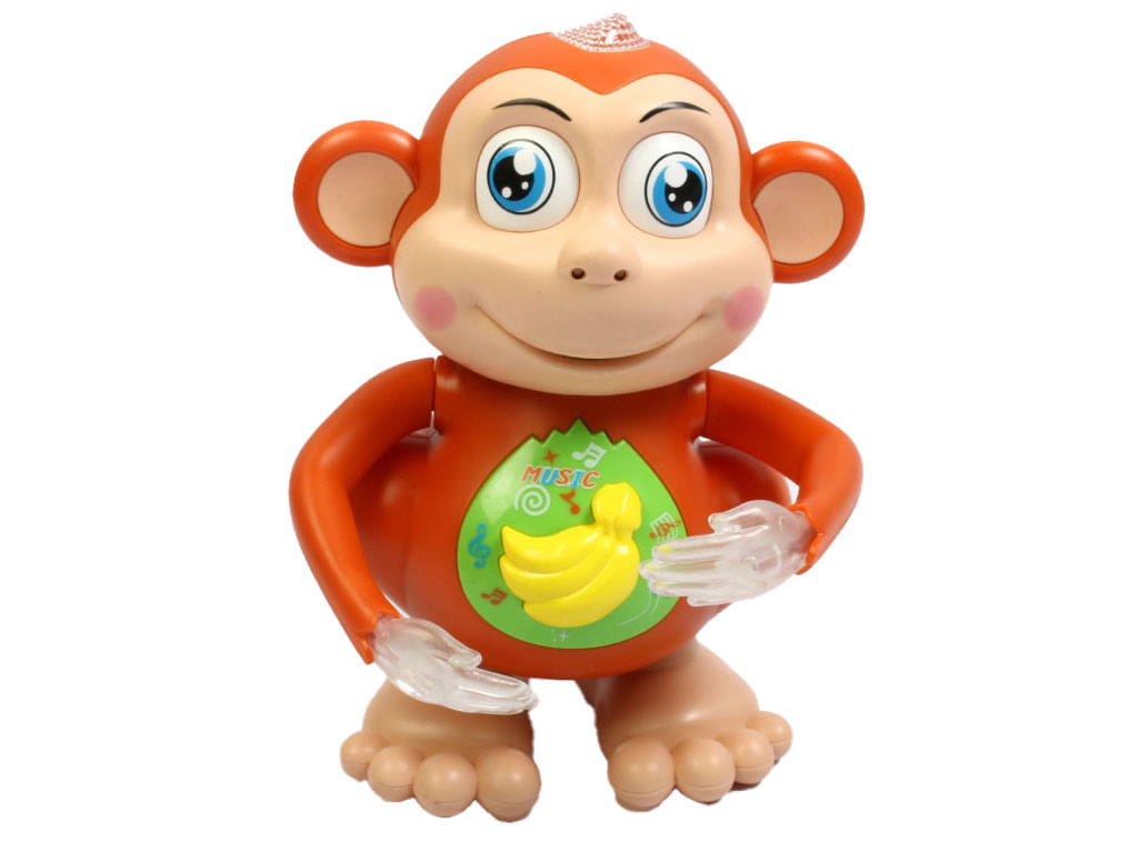 ربات میمون رقاص، موزیکال و چراغدار اسباب بازی