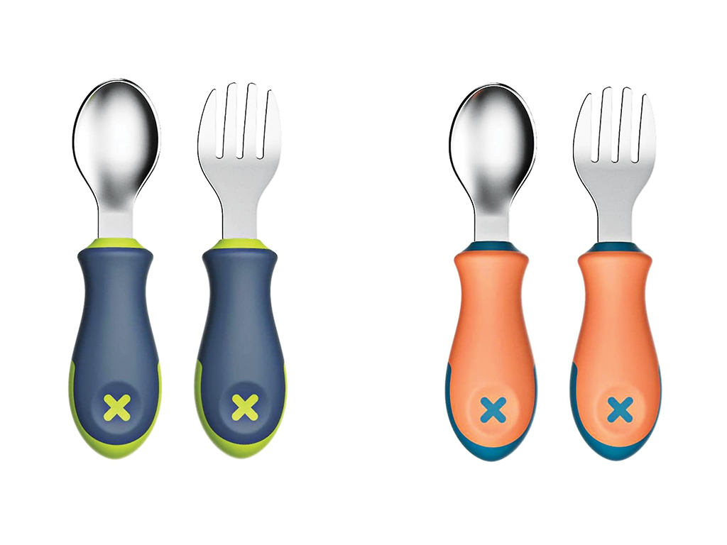 قاشق و چنگال نوزادی استیل قاب دار لیتل وانز Little ones