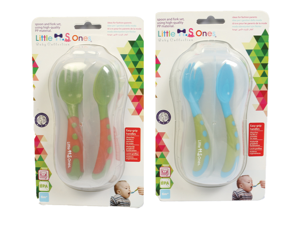 ست قاشق و چنگال نوزادی قاب دار لیتل وانز little ones