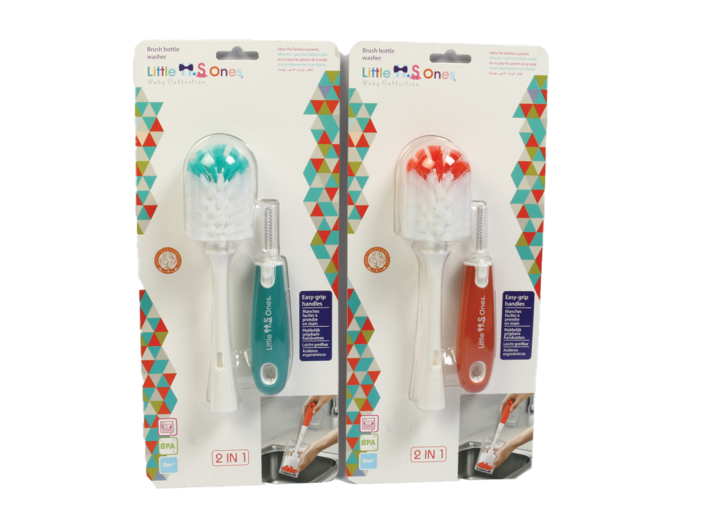 شیشه شور فرچه ای با دسته سیلیکونی (1*2) لیتل وانز Little ones