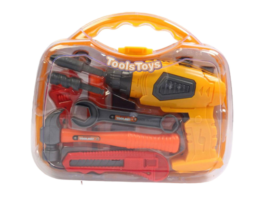 ست ابزار با دریل باطری خور به همراه قطعات جانبی