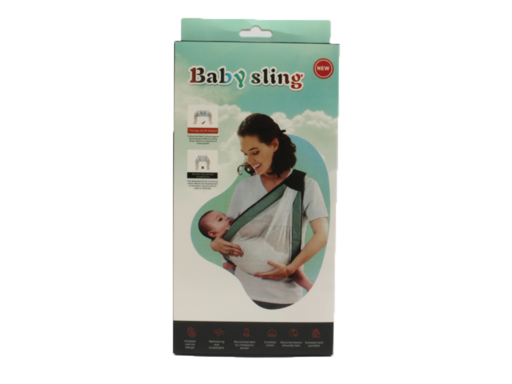 آغوشی توری نوزادی مدل یک طرفه مناسب شیردهی بیبی اسلینگ BABY SLING