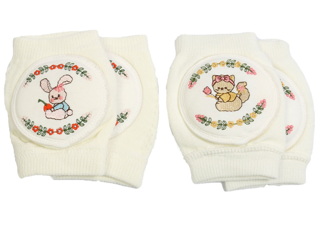 زانوبند بافت نوزادی گلدوزی شده عروسکی