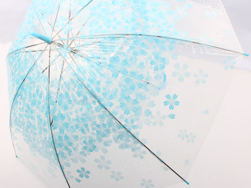 چتر شفاف شکوفه های رنگی کودک و بزرگسال