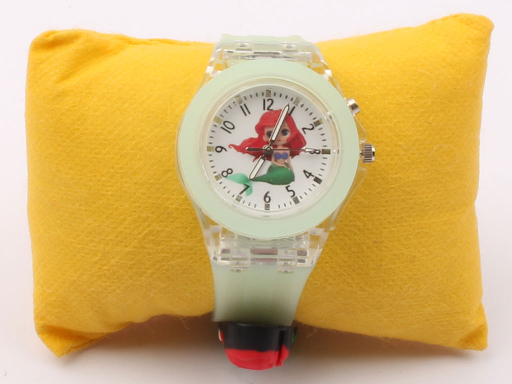 ساعت مچی دخترانه چراغ دار‍ پری دریایی