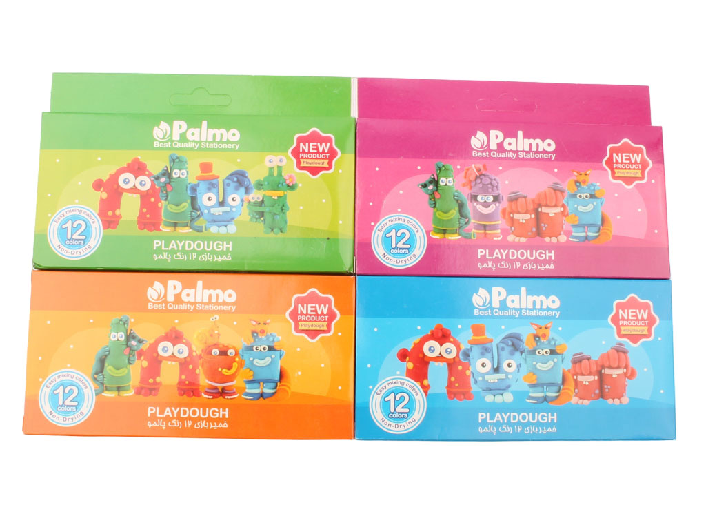 خمیر بازی 12 رنگ palmo