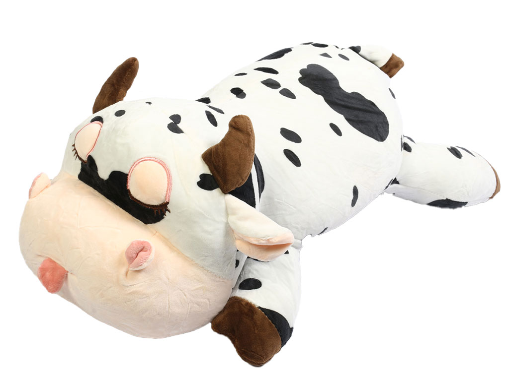 عروسک بالشتی فانتزی کودک به همراه پتو طرح گاو زبون دراز