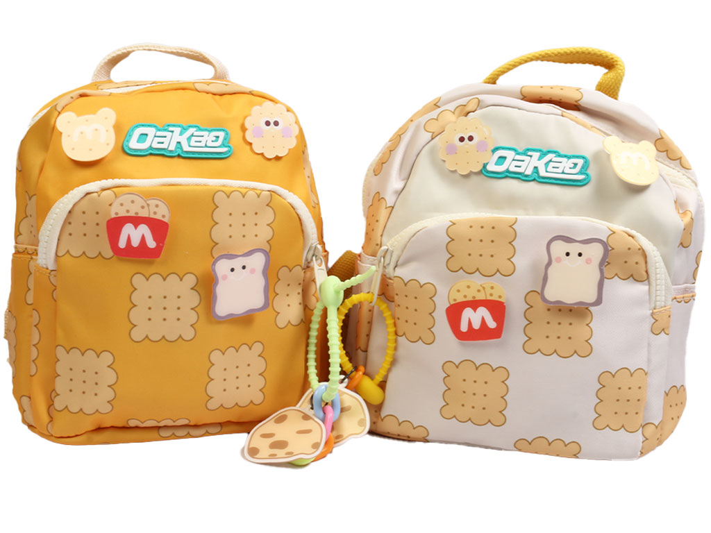 کوله پشتی عروسکی بچه گانه طرح بیسکوییتی