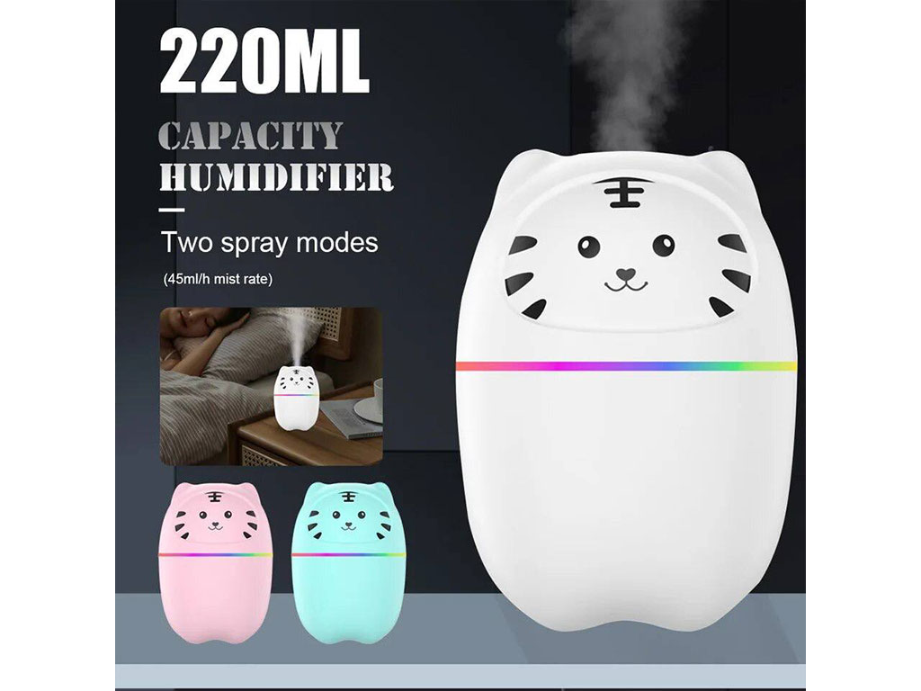 دستگاه بخور سرد اتاق نوزاد و کودک طرح ببر با حجم 220 میلی لیتر