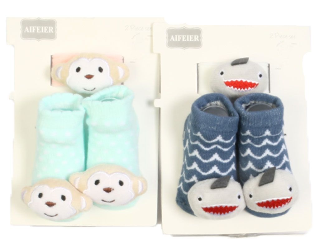 ست جوراب و مچ بند نوزادی پسرانه