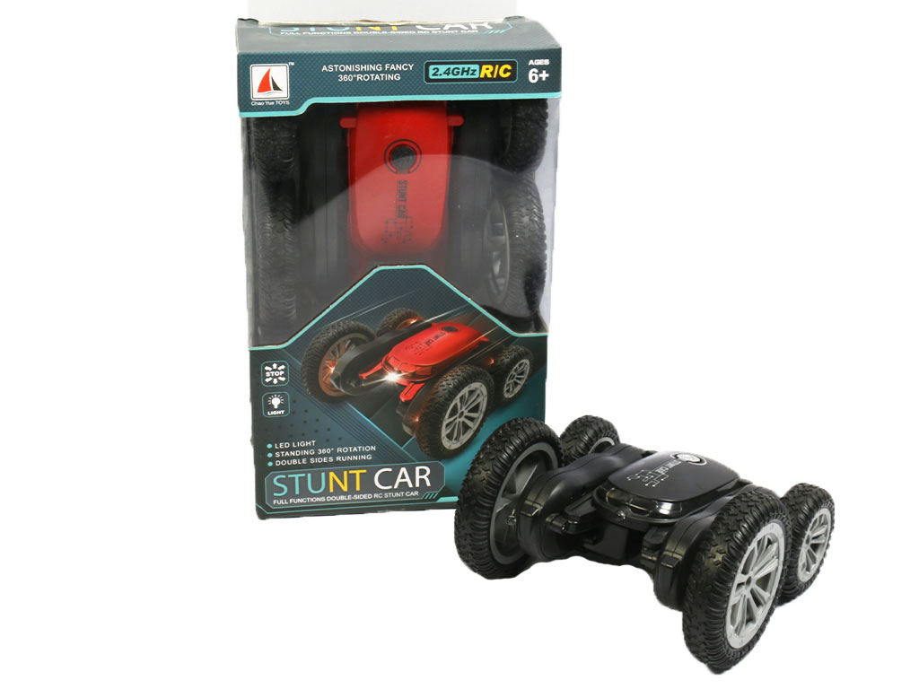 ماشین کنترلی شارژی و موزیکال اسباب بازی مدل استانت کار STUNT CAR خرچنگی