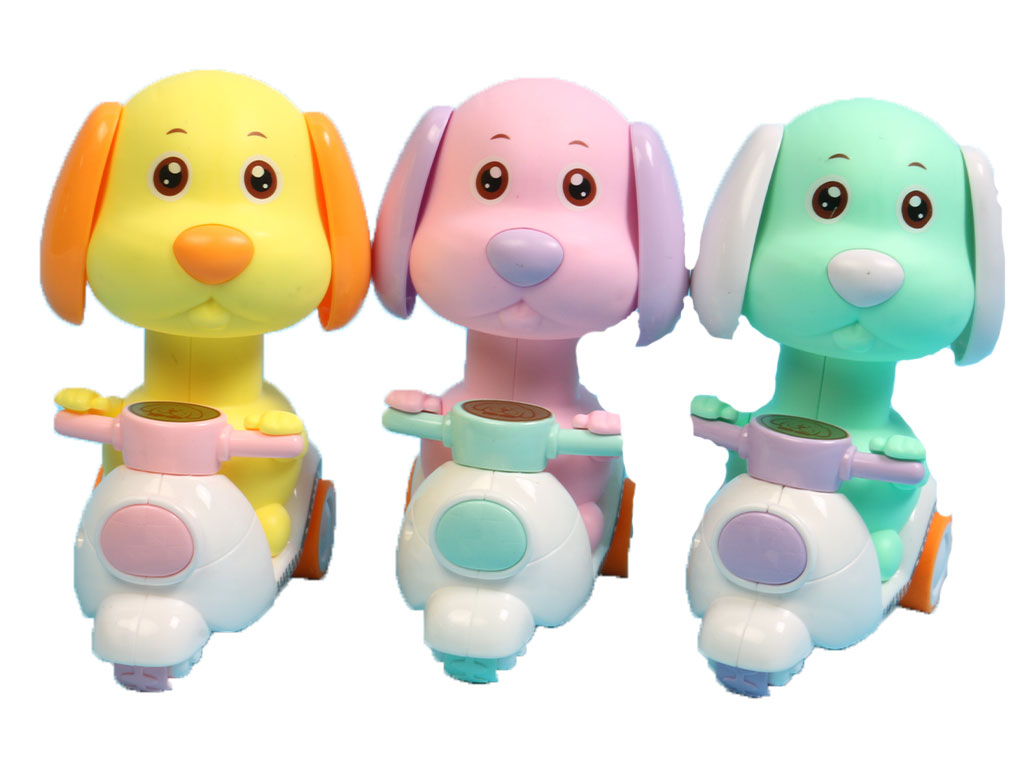 سگ موتور سوار فشاری اسباب بازی