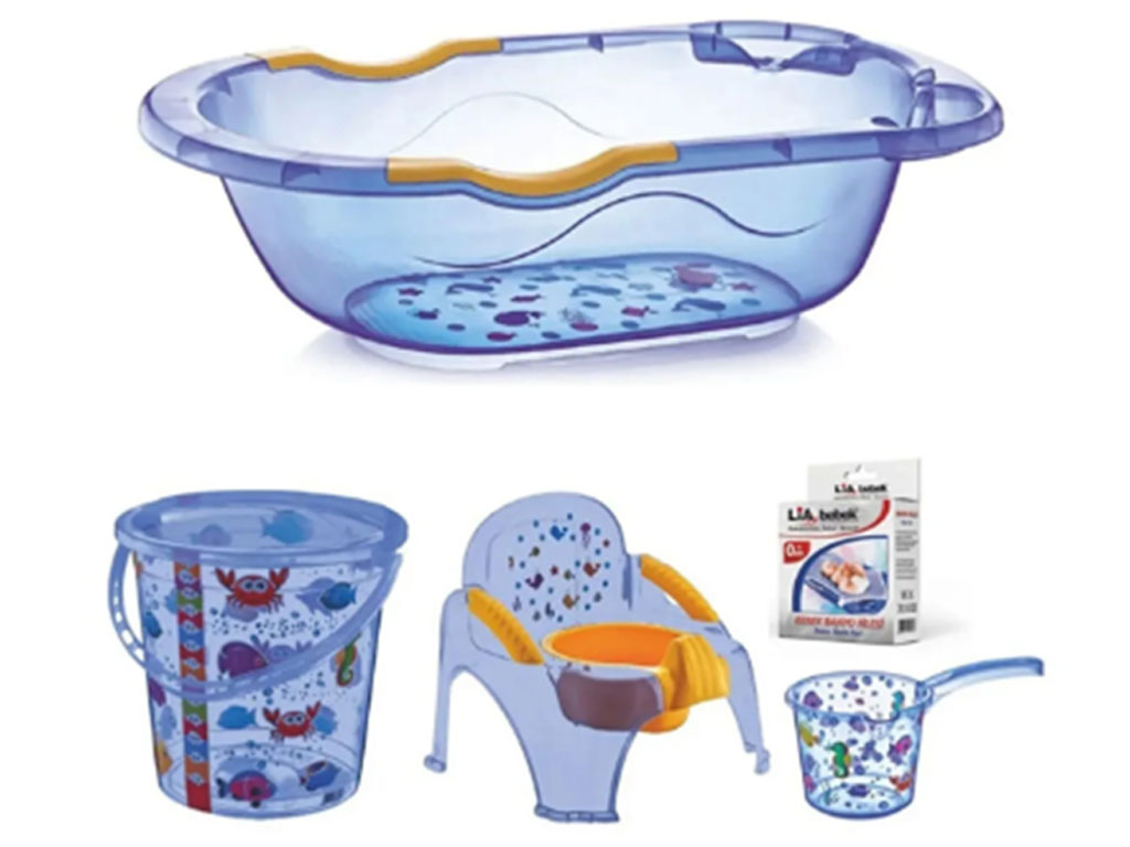 سرویس وان حمام نوزاد و کودک 5 تکه تینی مینی آرت tiny mini art