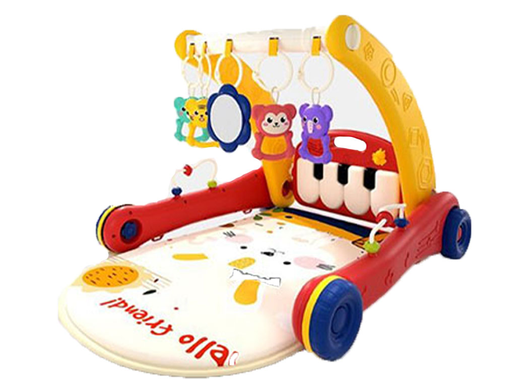 واکر و تشک بازی موزیکال دوکاره کودک اسباب بازی دارای پیانو آی بی ایرن ibi irn