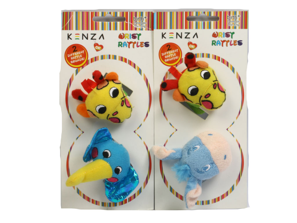 مچ بند جغجغه ای نوزادی 2 عددی کنزا kenza