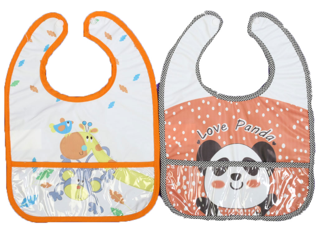 پیشبند نوزادی جیب دار طرح حیوانات