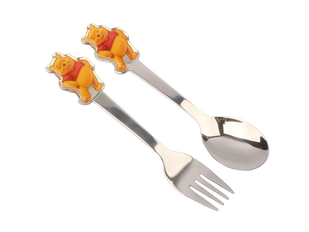 ست قاشق و چنگال استیل کودک