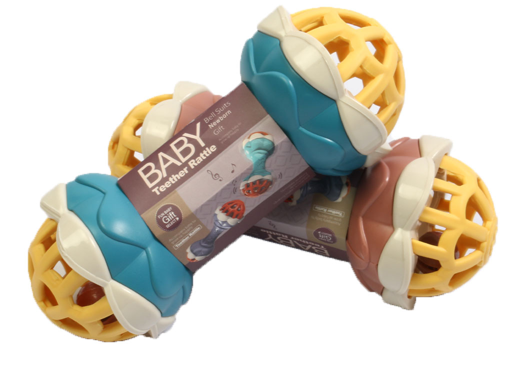 جغجغه نوزادی طرح دمبل