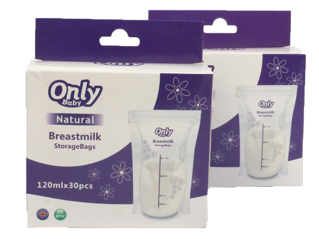 کیسه ذخیره شیر نوزاد حجم 120 میل 30 عددی انلی بیبیONLY BABY