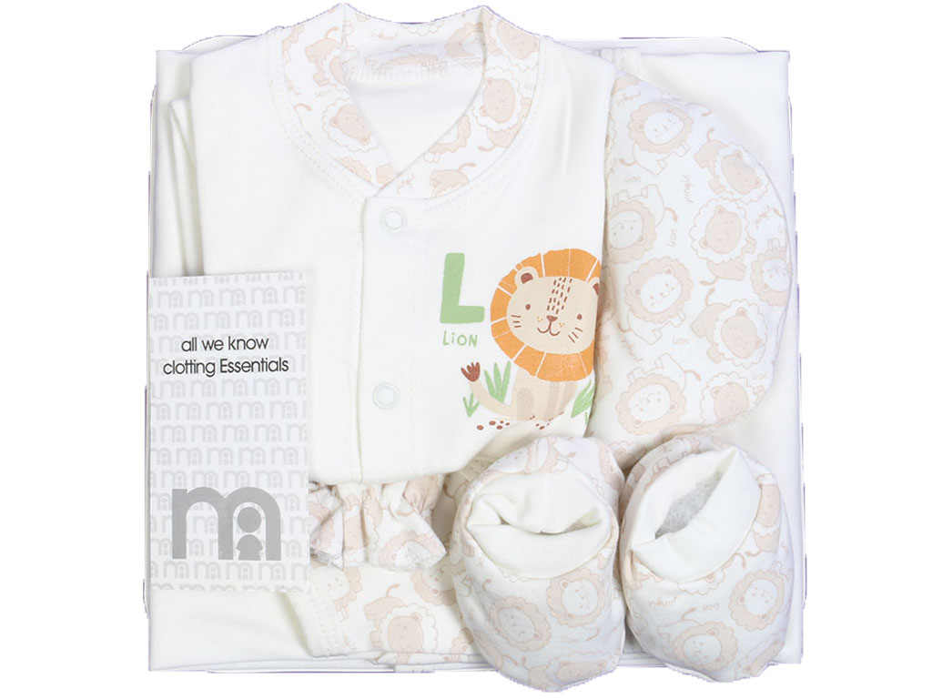 ست شش تکه نوزادی طرح شیر مادرکر mother care