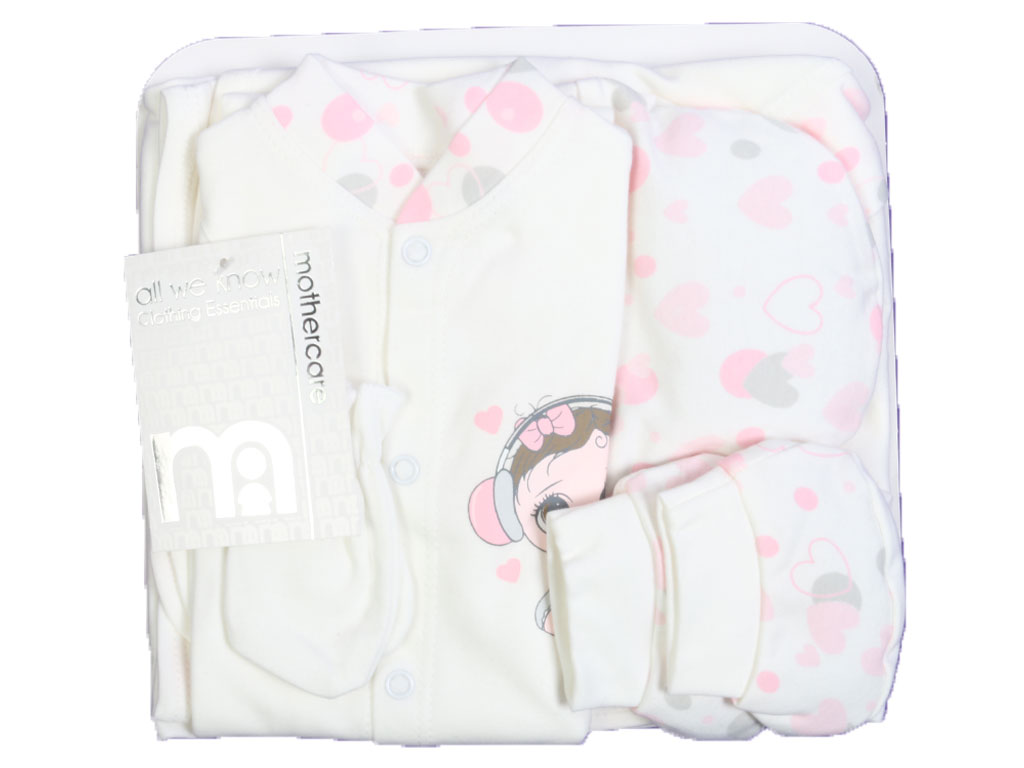 ست شش تکه نوزادی طرح دخترانه مادرکر mother care