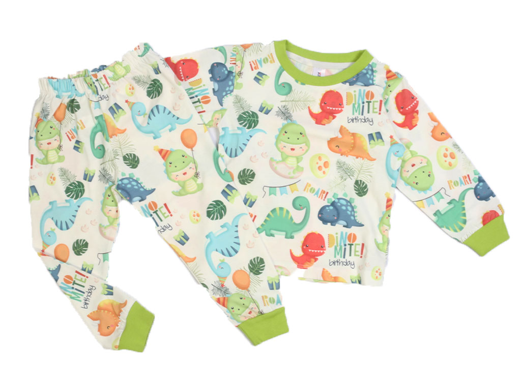 بلوز و شلوار راحتی بچگانه طرح دایناسور کیدومکس kido max