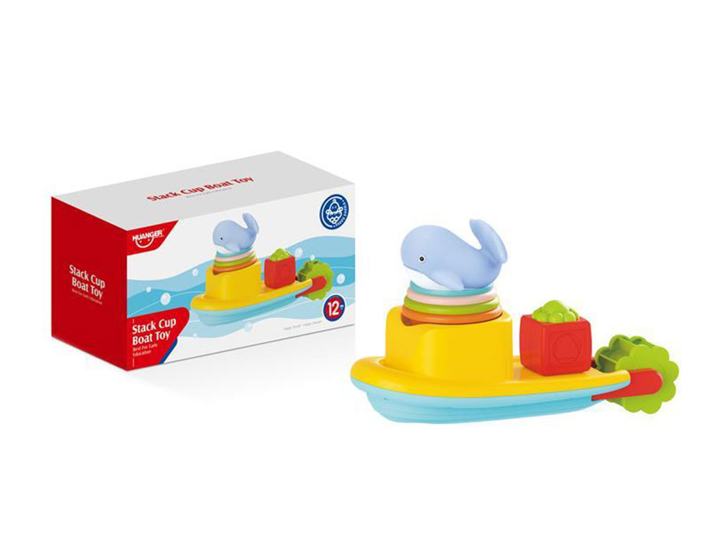 اسباب بازی حمام نوزاد طرح قایق شناور 6 تکه هانگر huanger