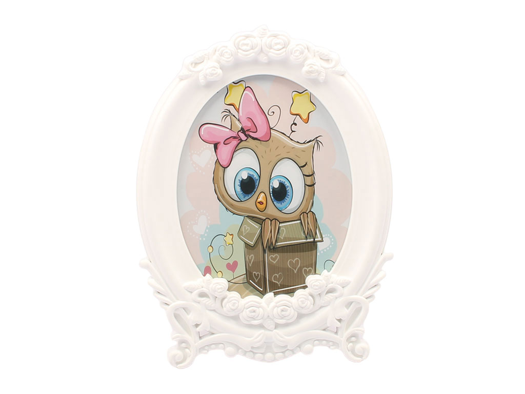 قاب عکس پایه دار و دیواری گل رز بیضی شکل