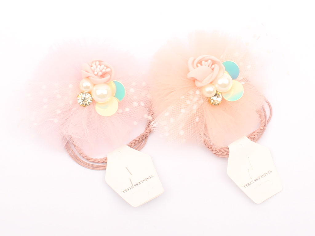 کش سر دخترانه طرح تور و مروارید