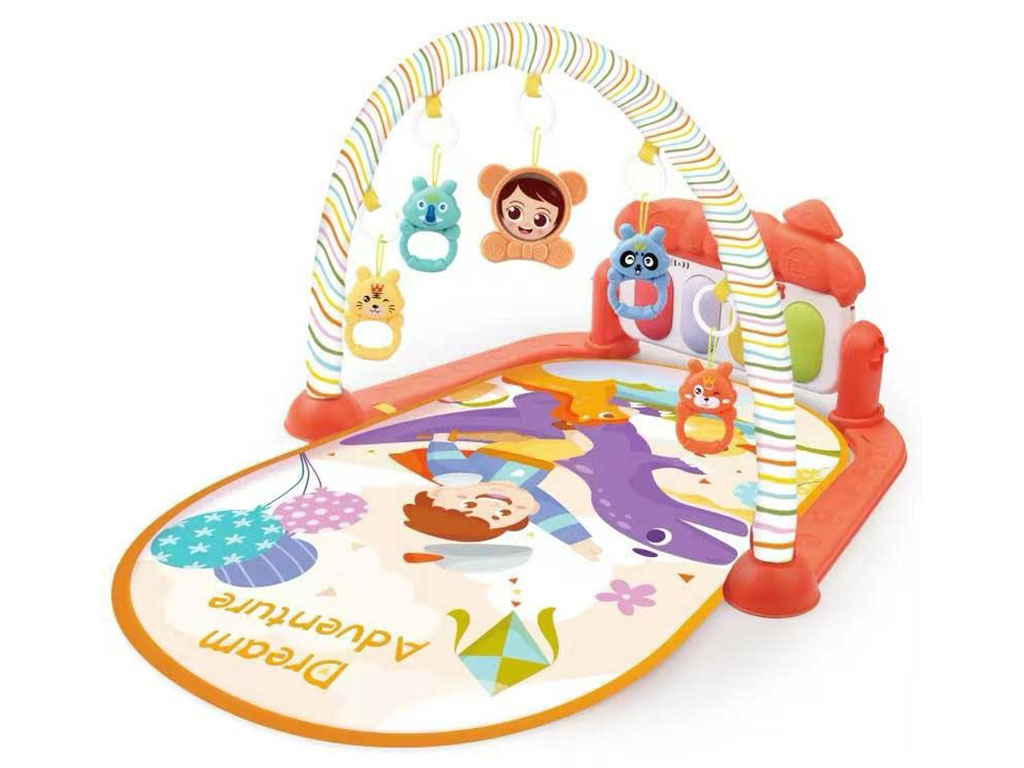 تشک بازی موزیکال نوزادی دارای پیانو طرح دایناسور