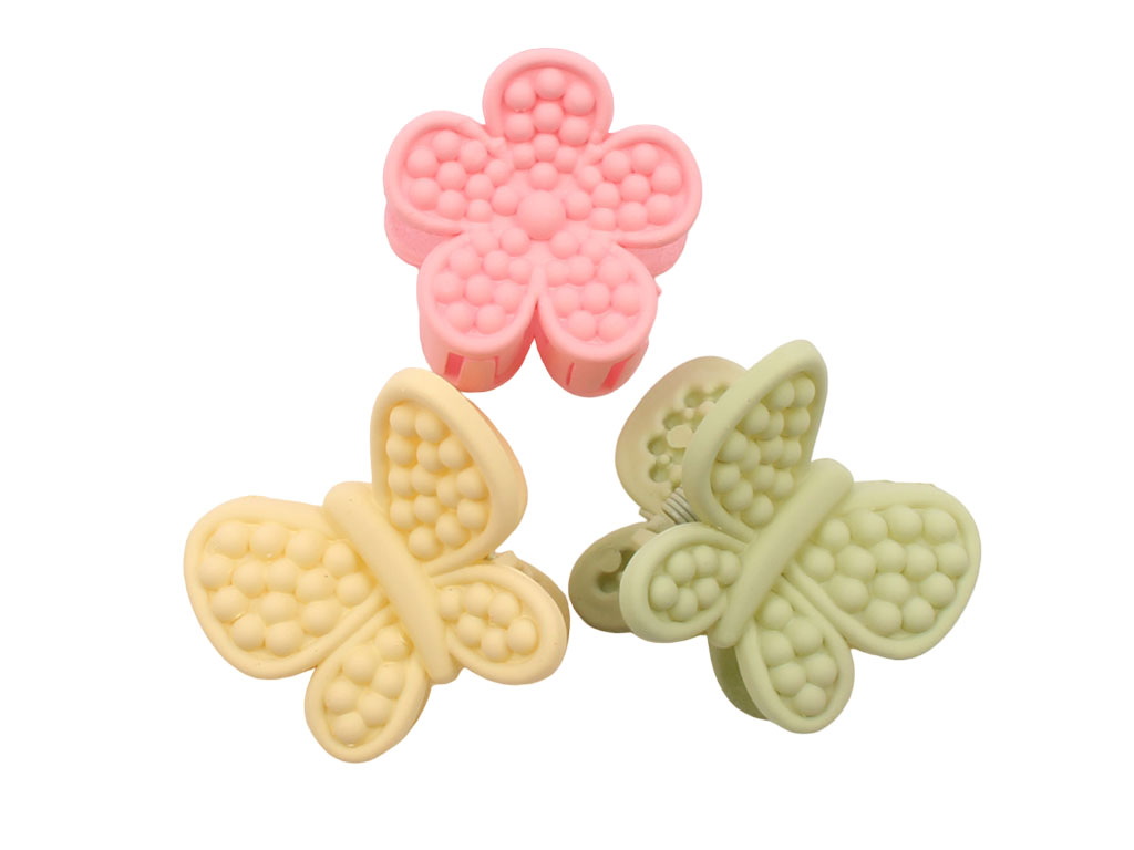 کلیپس طرح پروانه سایز کوچک (3 عددی)