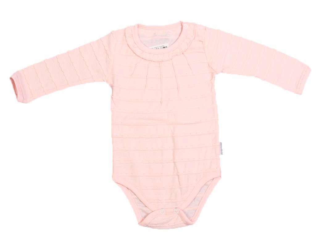 بادی آستین بلند دخترانه نوزادی طرح پرنسس به آوران behavaran