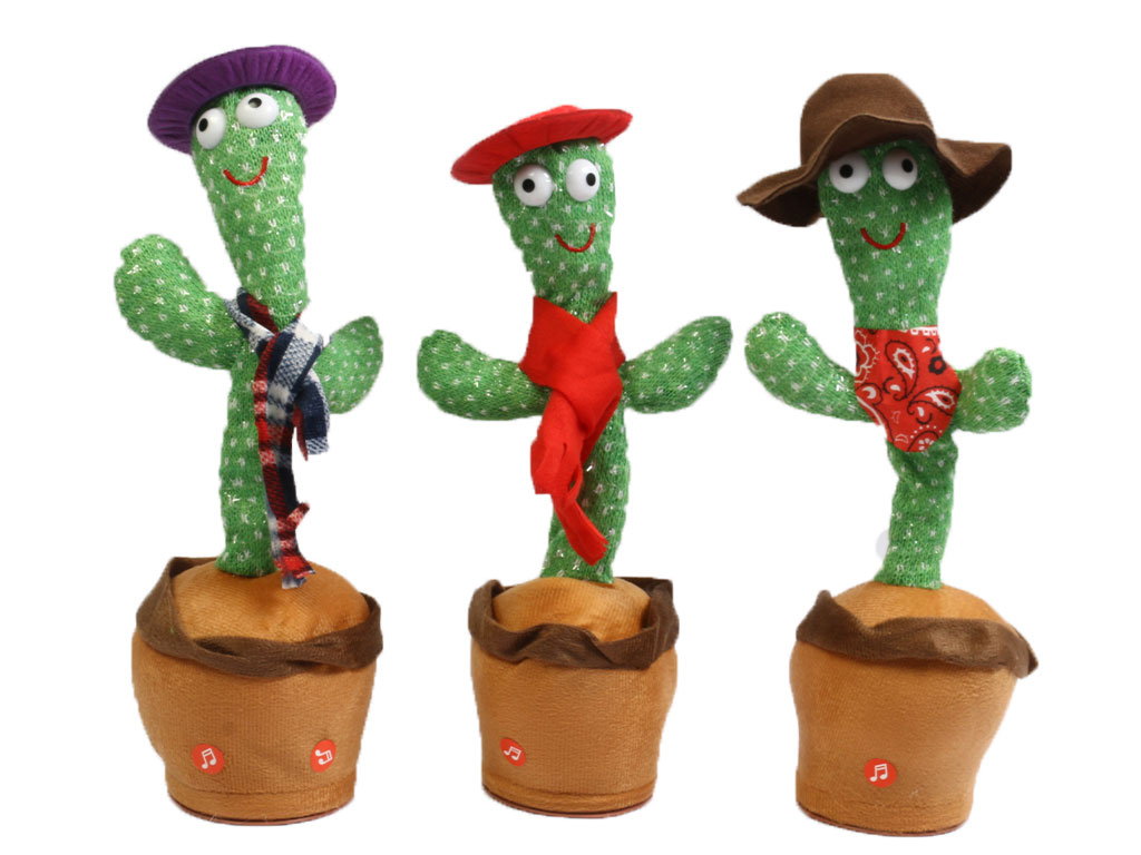 عروسک کاکتوس موزیکال، سخنگو و رقصنده