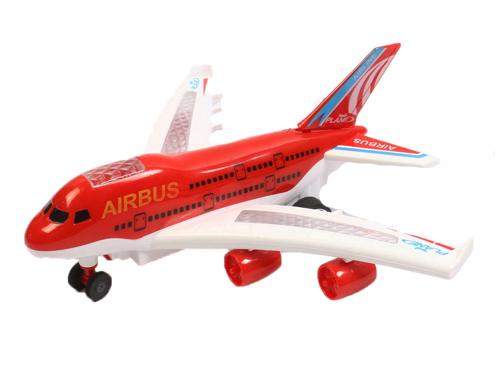 هواپیما کنترلی موزیکال و چراغدار اسباب بازی باتری خور دارای فرمان